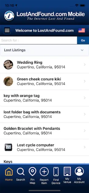 LostAndFound.com Mobile App product image
