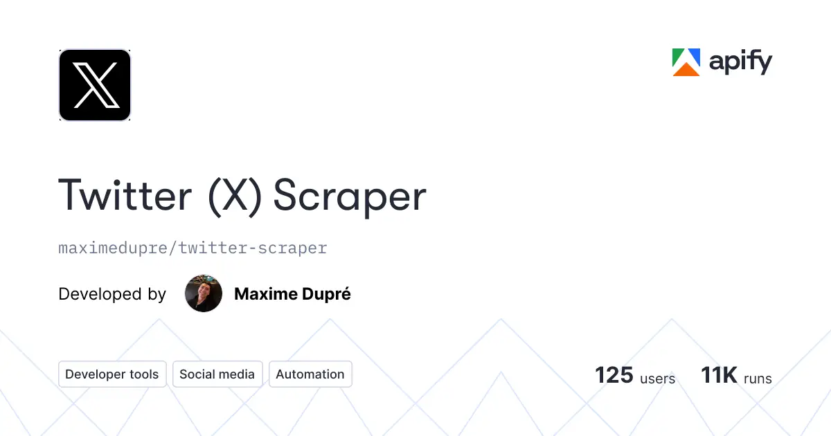 Twitter Scraper product image
