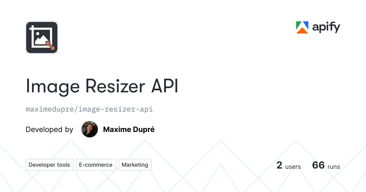 Image Resizer API product image