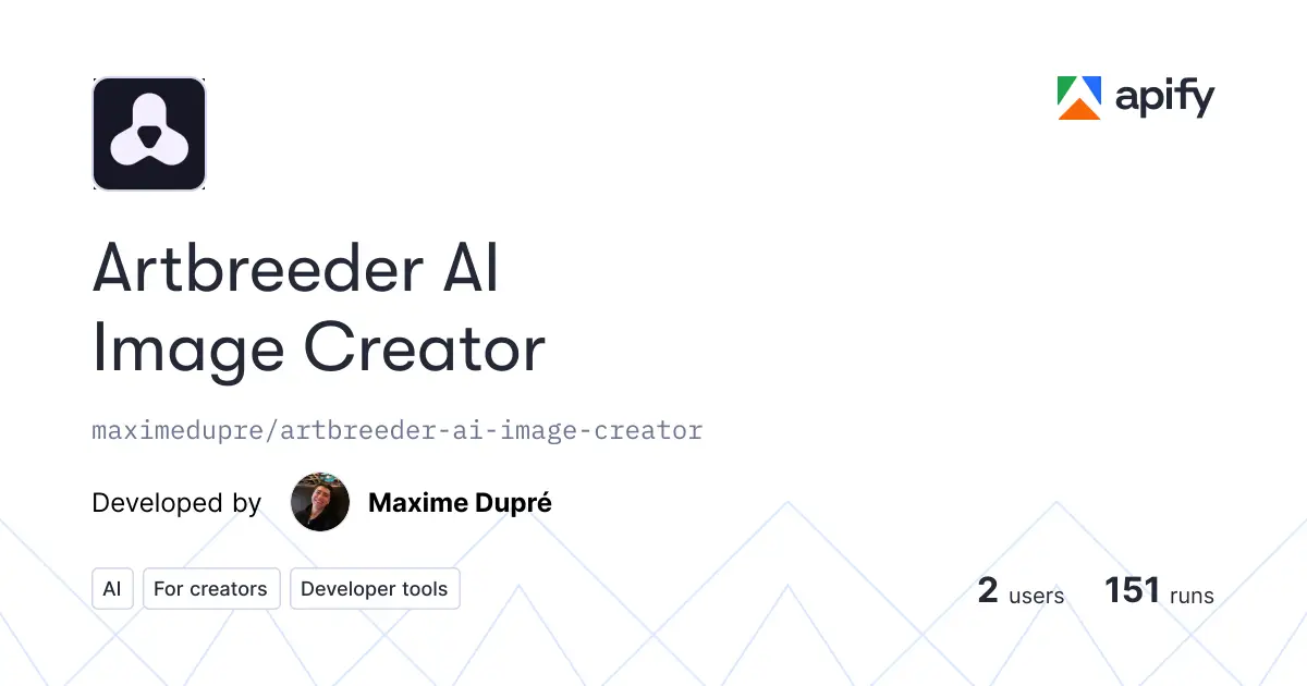 Artbreeder AI Image Creator product image