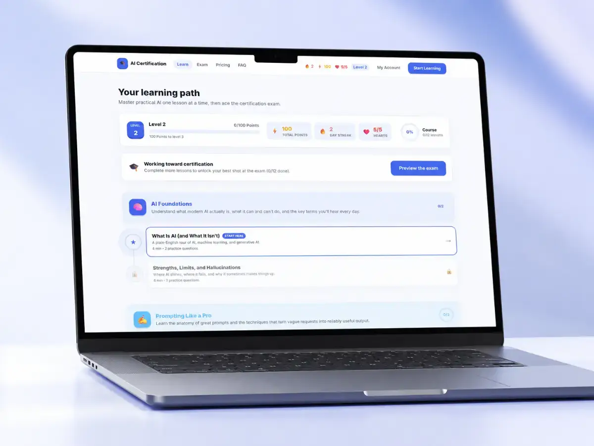 AI Certification product image