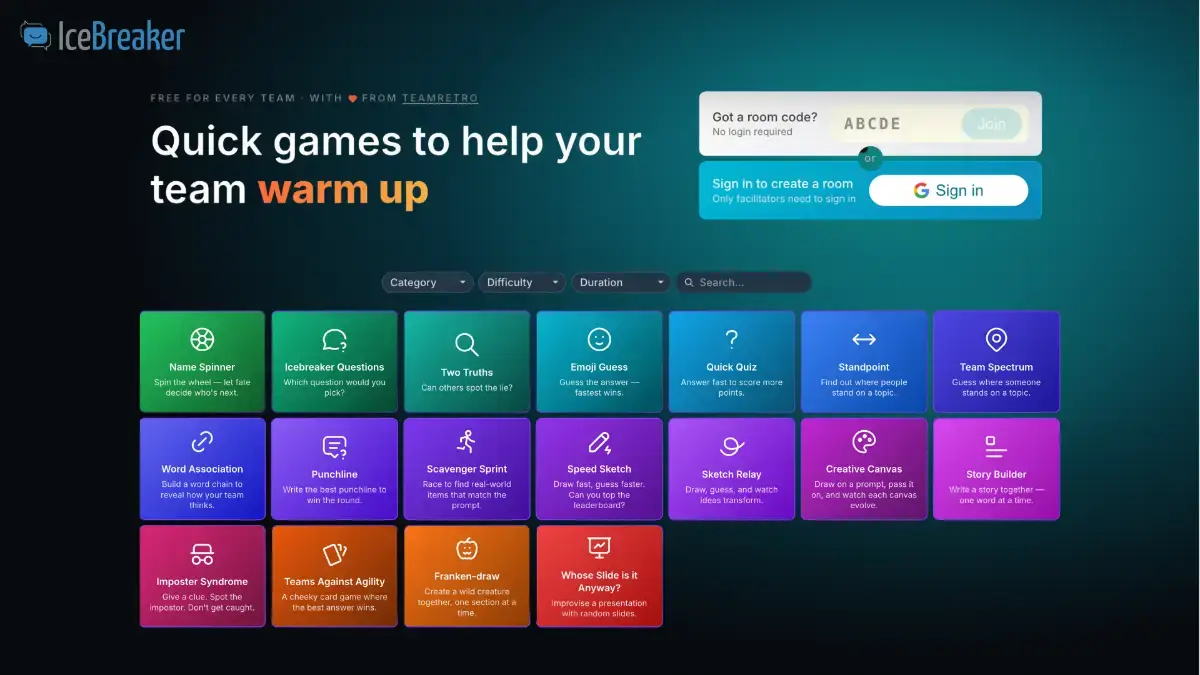 Icebreaker Tool by TeamRetro image number 11