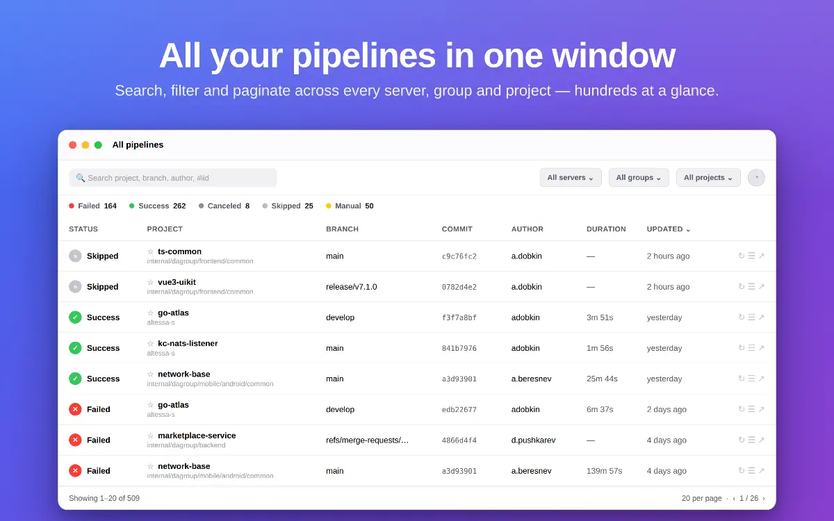 ManifoldCI - Pipelines Monitor for Mac image number 11
