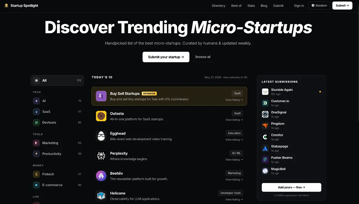 Startup Spotlight product image
