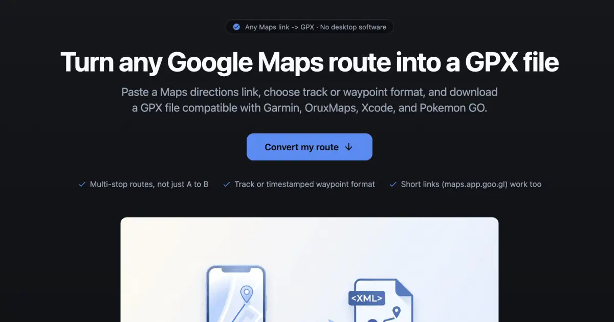 GMaps To GPX product image