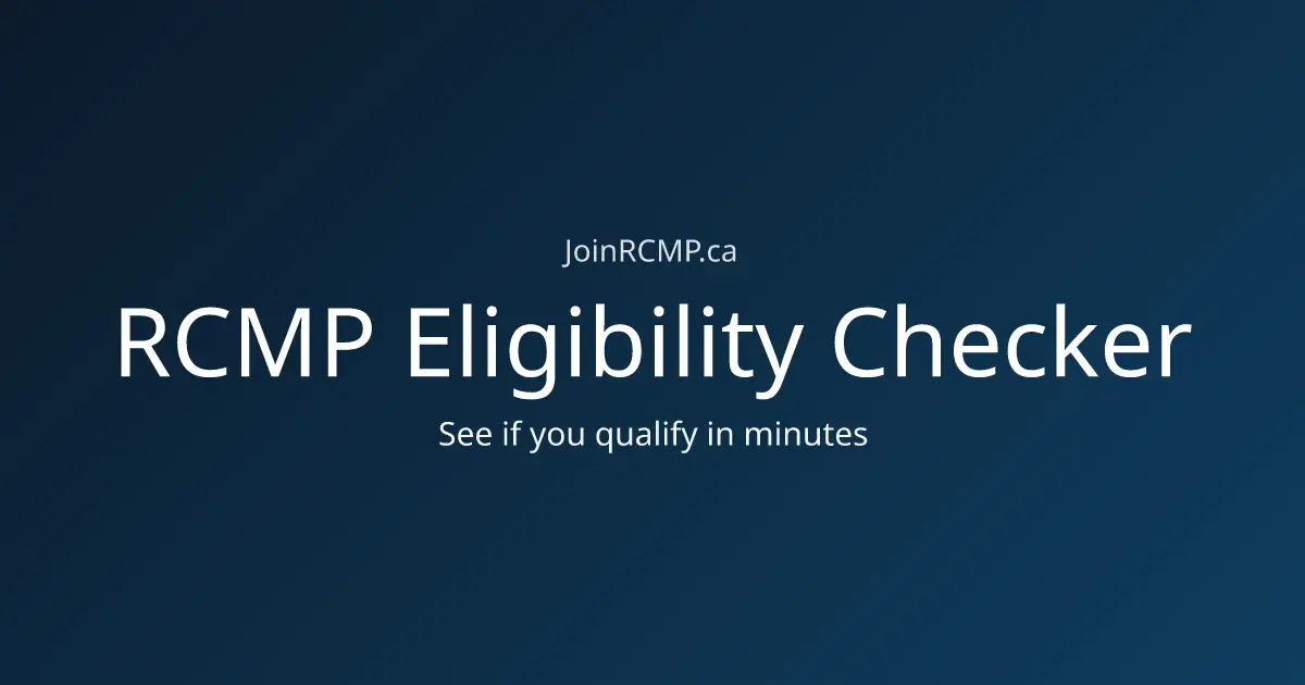 RCMP Eligibility Checker image number 01