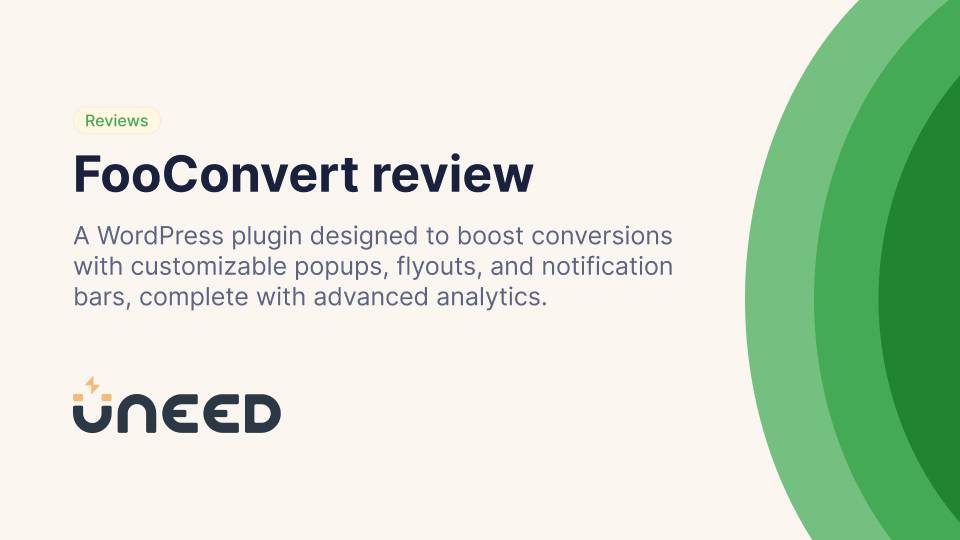 FooConvert Review - WordPress Conversion Toolkit